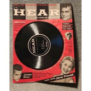 Hear Talking Magazine The Voice of Hollywood Tony Curtis and Jane Powell 78rpm